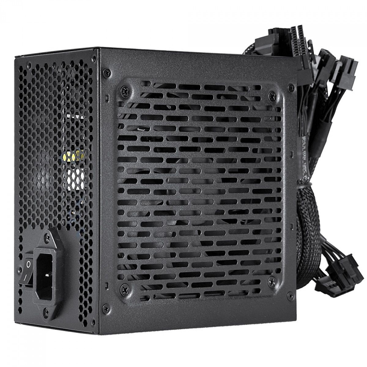 Fonte PCYes Shocker, 500W, 80 Plus White, PFC Ativo, Preto, PF500SHW