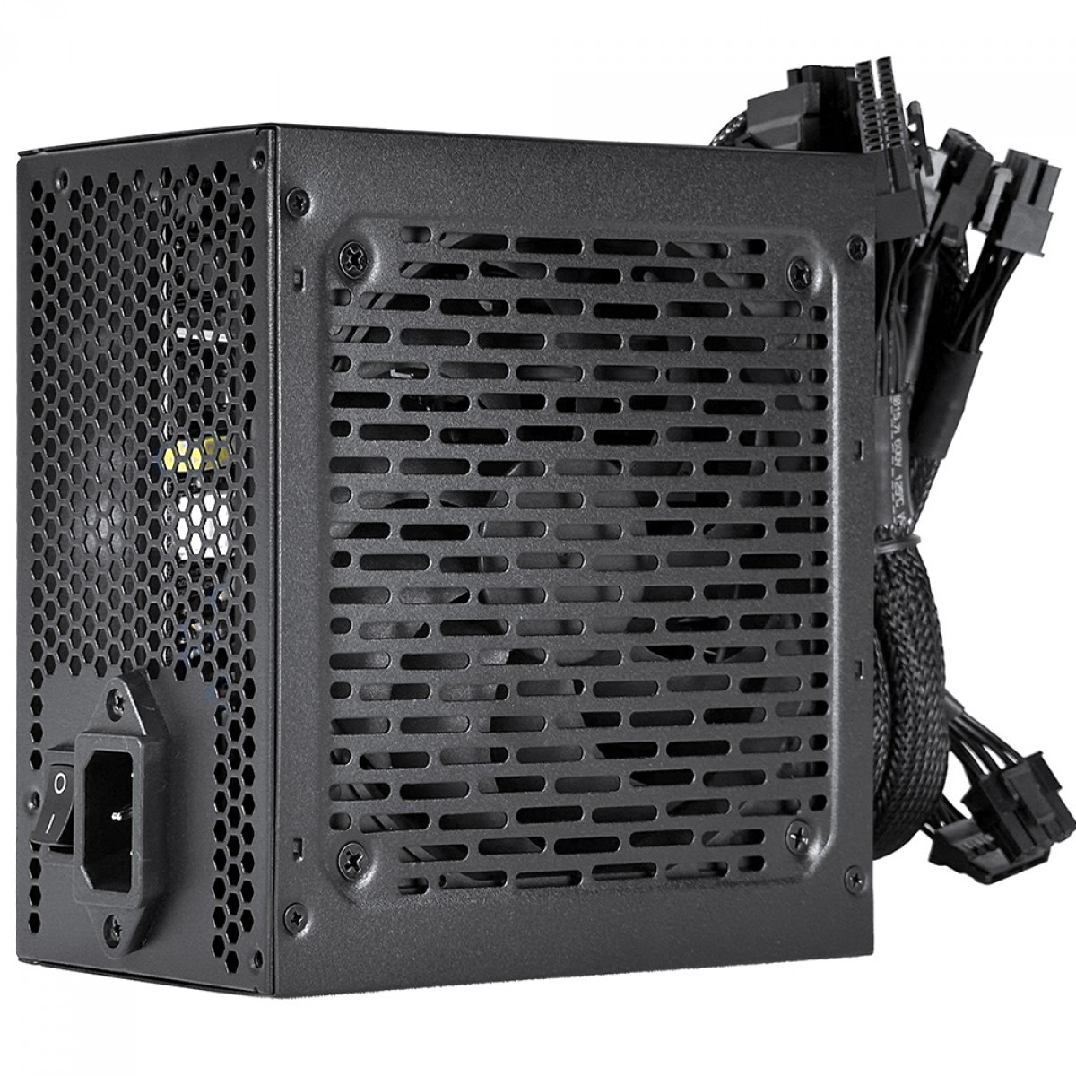 Fonte PCYes Shocker, 600W, 80 Plus White, PFC Ativo, Preto, PF600SHW