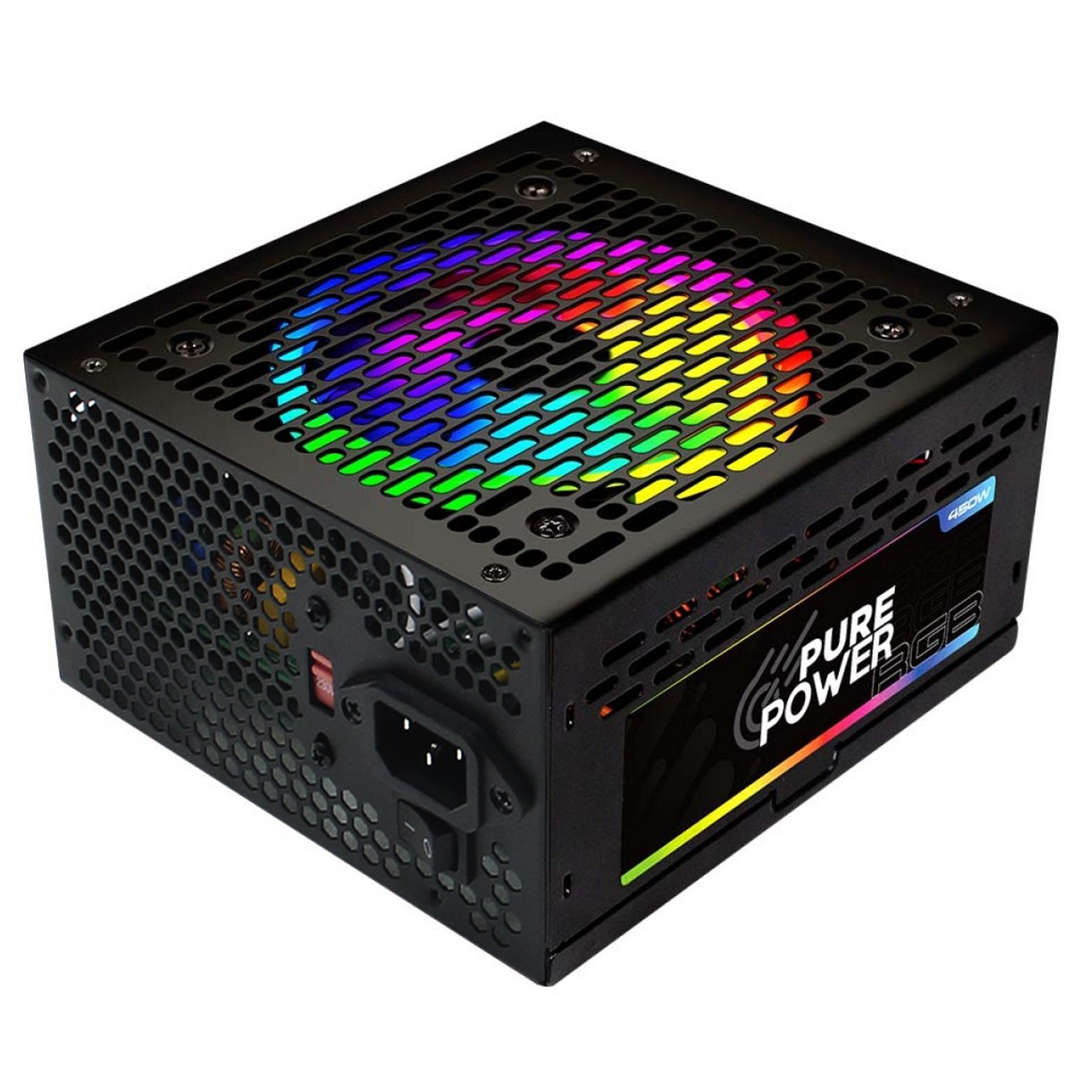 Fonte Pure Power, 450W, RGB, Black, PP-PSU450-RGB - OPEN BOX