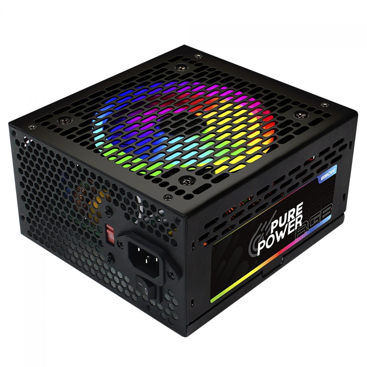 Fonte Pure Power, 650W, RGB, Black, PP-PSU650-RGB - OPEN BOX