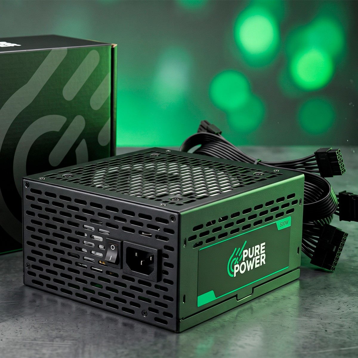 Fonte Pure Power Core, 500W, 80 Plus Bronze, ATX, PFC Ativo, Preto, PP-PS-CRB500FN