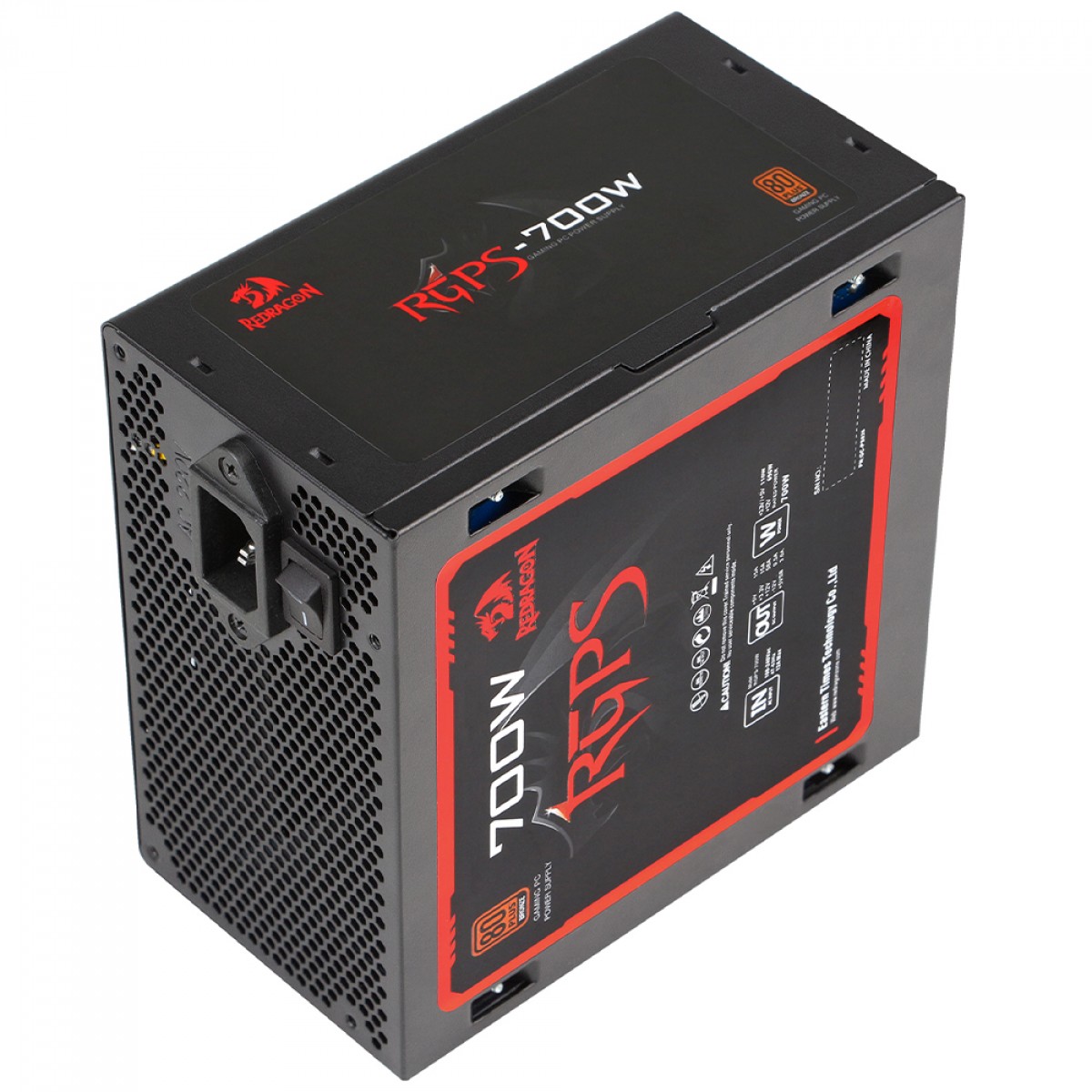 Fonte Redragon RGPS 700W, 80 Plus Bronze, PFC Ativo, Cabo Flat, GC-PS026