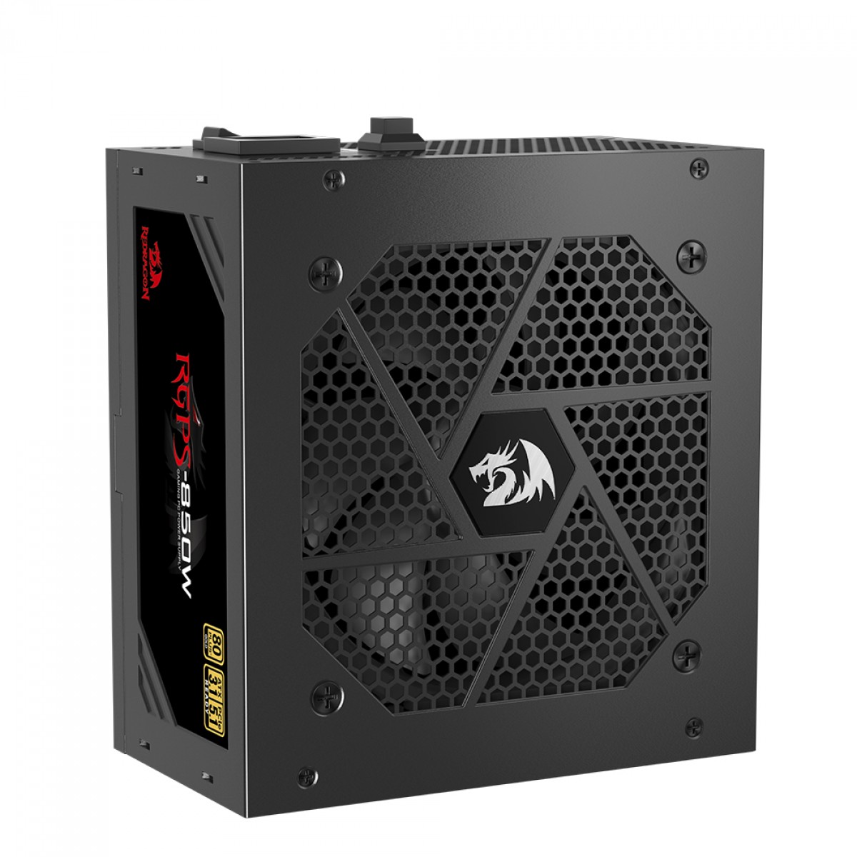 Fonte Redragon RGPS 850W, 80 Plus Gold, PFC Ativo, PCIe 5.1, ATX 3.1, Full Modular, GC-PS010 V2 
