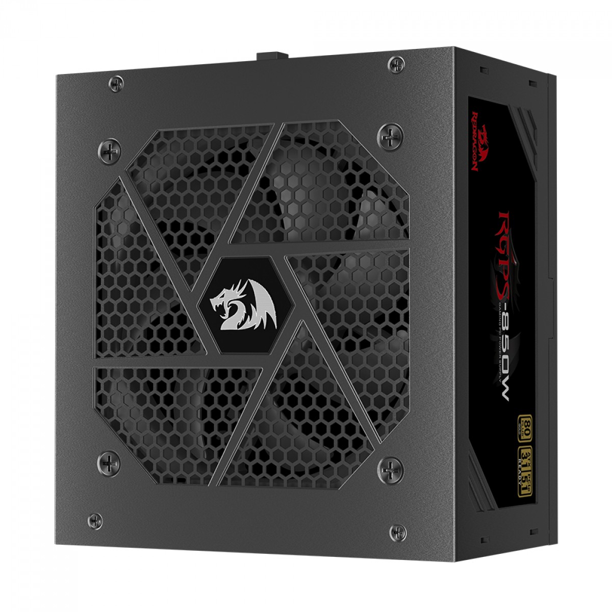 Fonte Redragon RGPS 850W, 80 Plus Gold, PFC Ativo, PCIe 5.1, ATX 3.1, Full Modular, GC-PS010 V2 