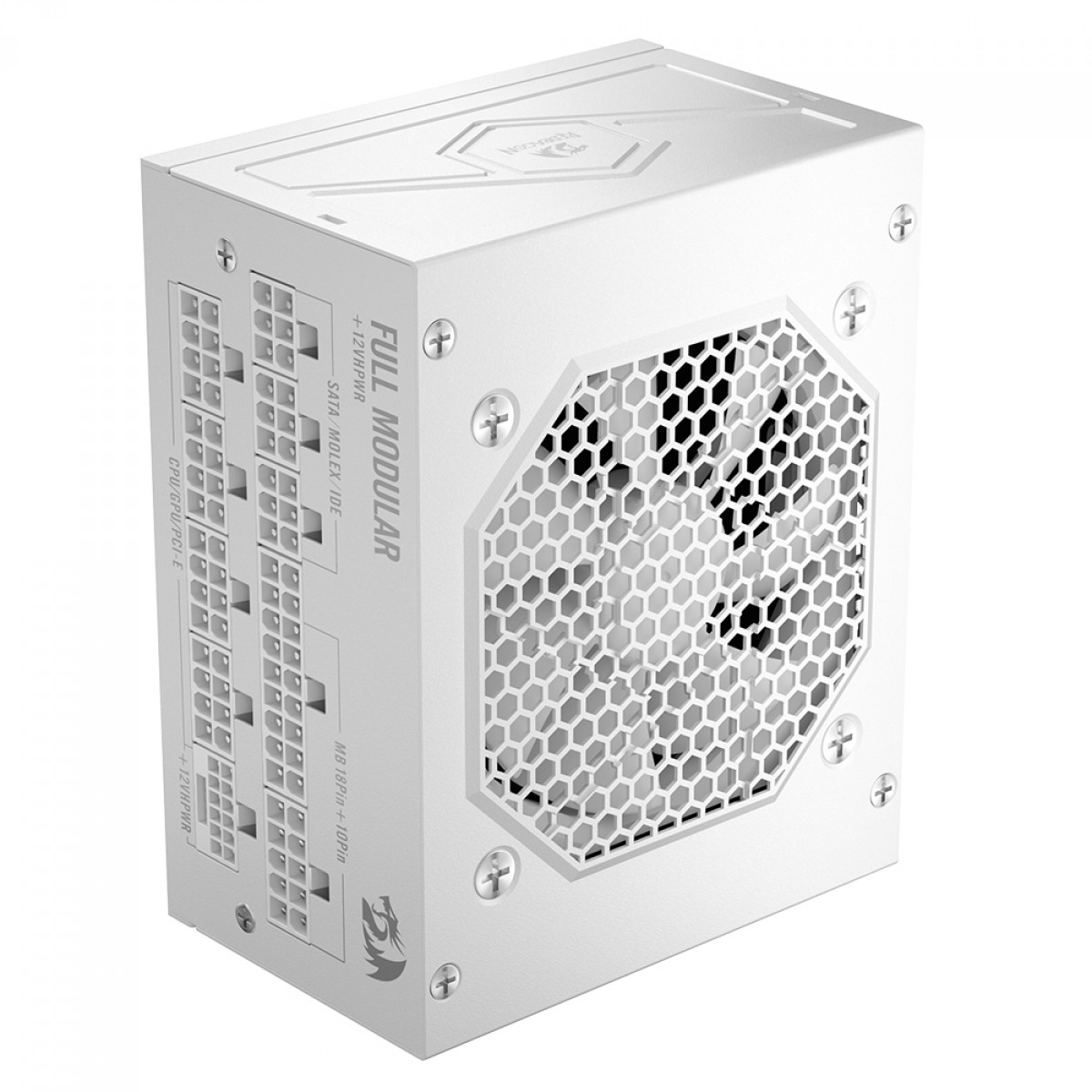 Fonte Redragon SFX 850W, 80 Plus Gold, PFC Ativo, PCIe 5.1, ATX 3.1, Full Modular, White, GC-PS016W