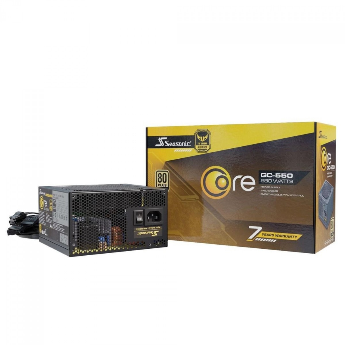 Fonte Seasonic Core GC-550, 550W, 80 Plus Gold
