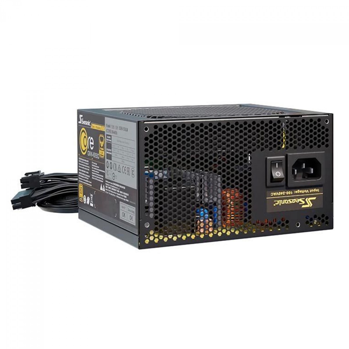 Fonte Seasonic Core GM-650, 650W, 80 Plus Gold, Semi Modular