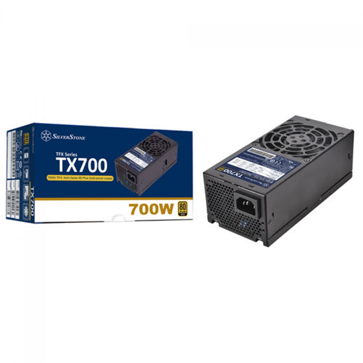 Fonte SilverStone TX700 Gold, 700W, 80 Plus Gold, TFX, PFC Ativo