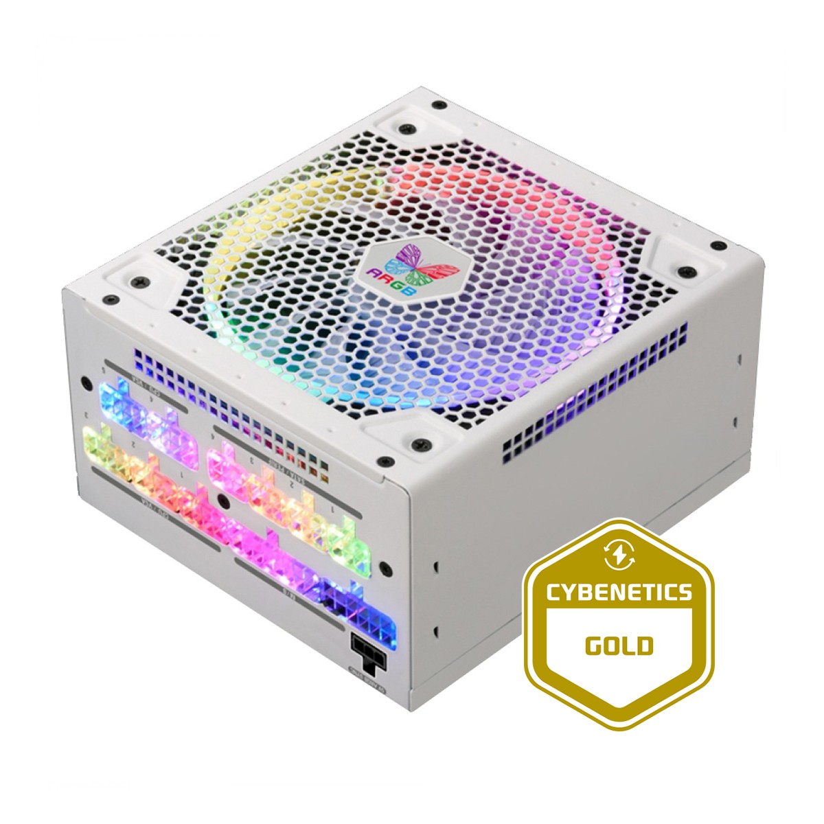 【2024春夏新色】 850W, ARGB III LEADEX Flower Super Fonte 80 White Gold, Plus 電源ユニット