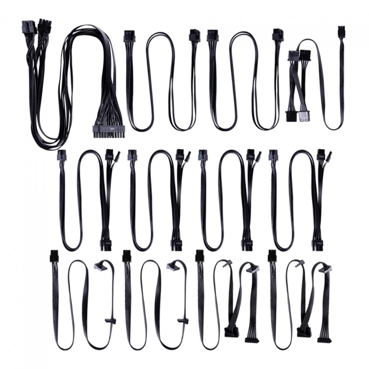 Fonte Super Flower LEADEX V Gold Pro 1000W, 80 Plus Gold, Full Modular, PFC Ativo, SF-1000F14TG(BK)