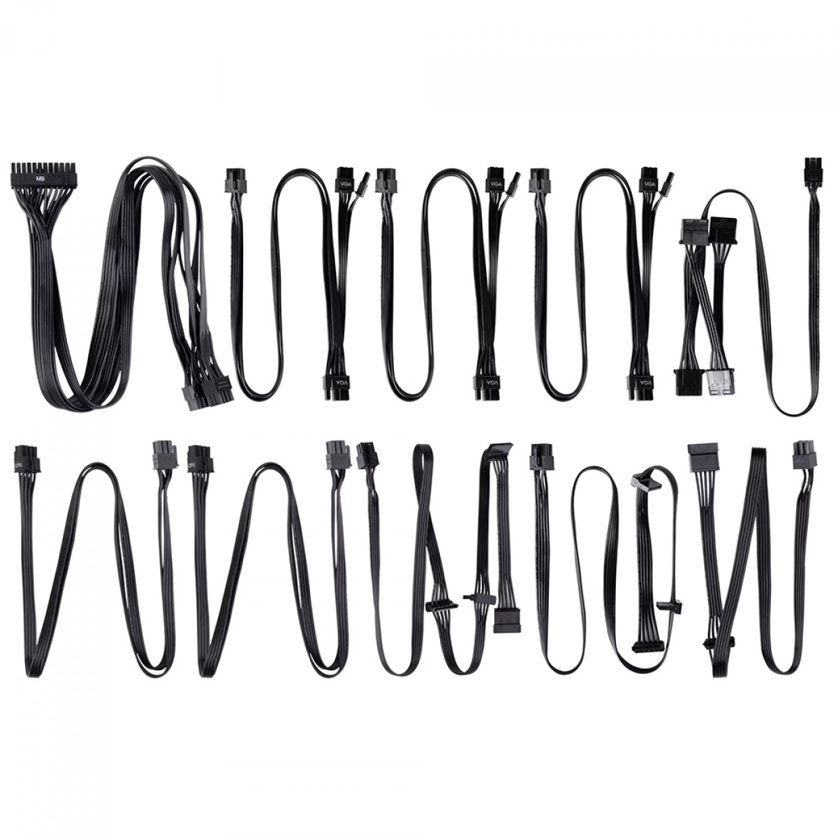 Fonte Super Flower LEADEX V Platinum PRO 850W, 80 Plus Platinum, PFC Ativo, Black, Full Modular, SF-850F14TP(BK)