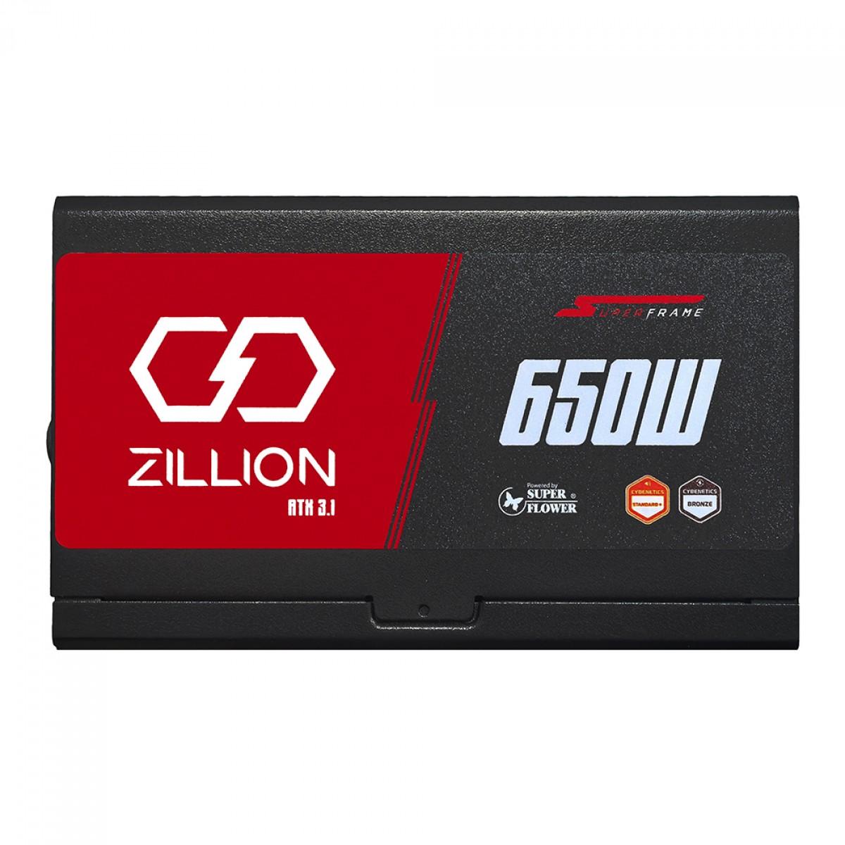 Fonte SuperFrame Zillion DB Powered By Super Flower 650W, 80 Plus Bronze, ATX 3.1, Cybenetics Bronze, PFC Ativo, SF-650Z12DB(D)