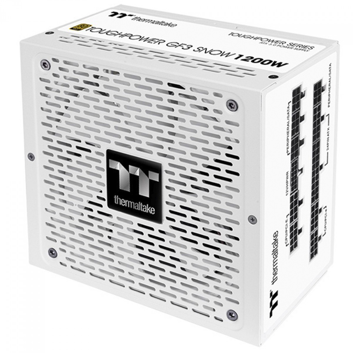 Fonte Thermaltake Toughpower GF3 Snow, 1200W, 80 Plus Gold, PFC Ativo, Full Modular, Branco, PS-TPD-1200FNFAGB-N
