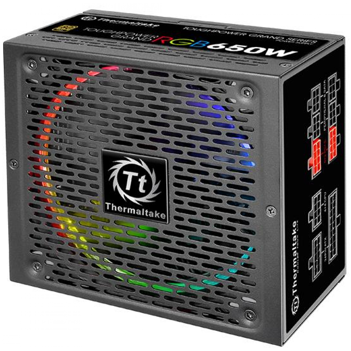 Fonte Thermaltake Toughpower Grand RGB, 650W, 80 Plus Gold, PFC Ativo, Full Modular, PS-TPG-0650FPCGUS-R