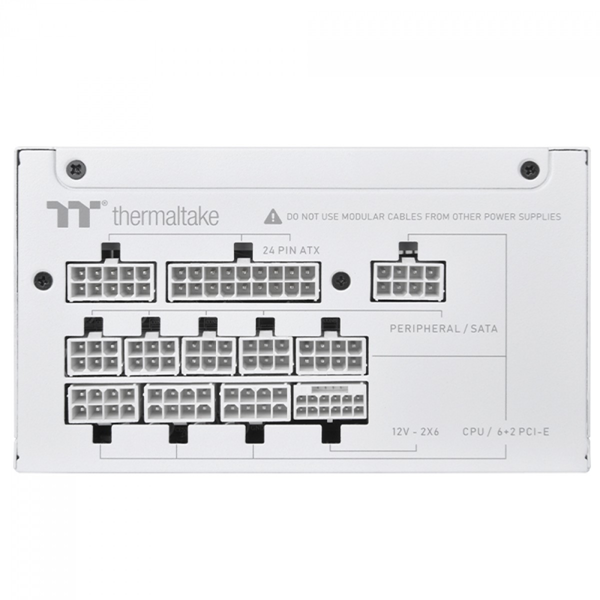 Fonte Thermaltake Toughpower GT Snow, 1000W, 80 Plus Gold, PFC Ativo, ATX 3.1, Full Modular, Branco, PS-TPT-1000FNFAGB-W
