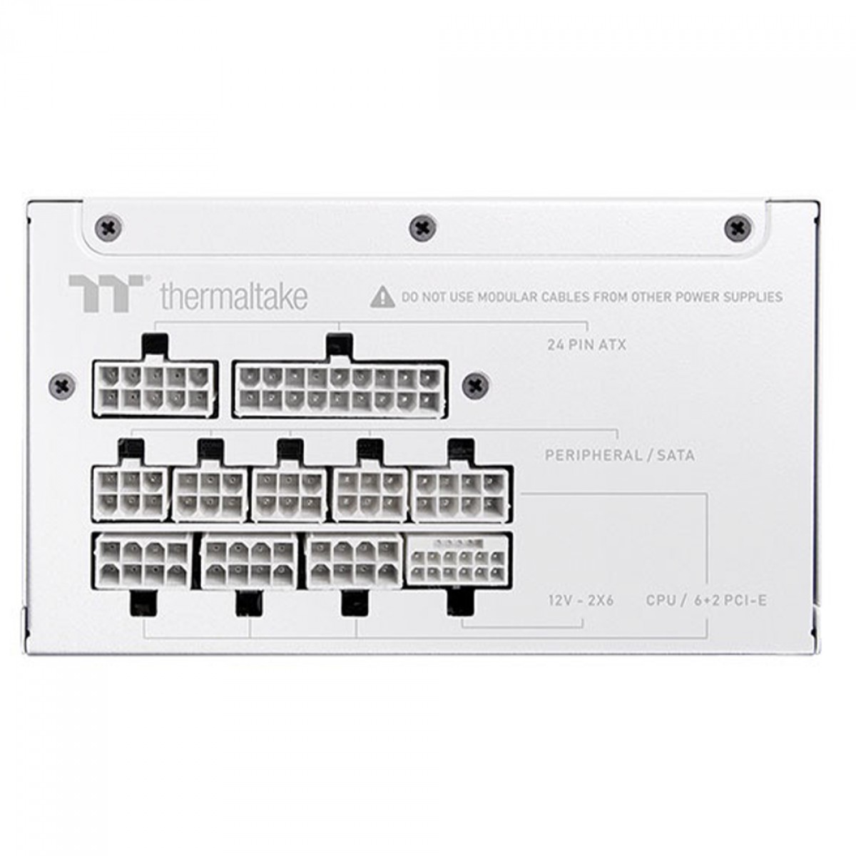 Fonte Thermaltake Toughpower GT Snow, 750W, 80 Plus Gold, PFC Ativo, ATX 3.1, Full Modular, Branco, PS-TPT-0750FNFAGB-W