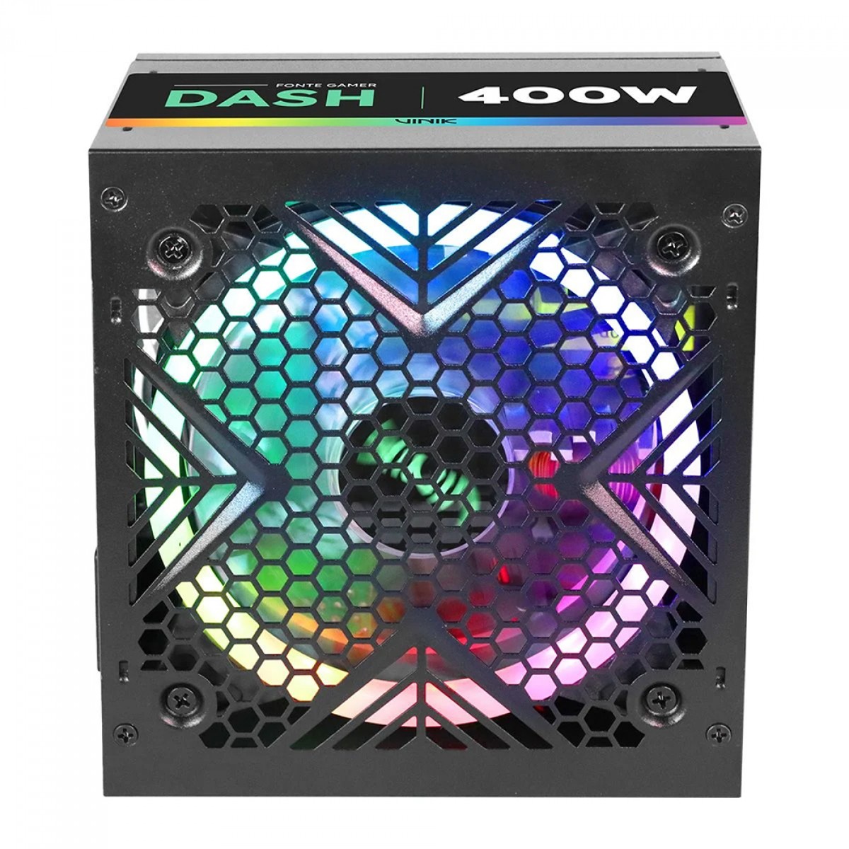 Fonte Vinik Gamer Dash 400W, RGB, Preto, VFG400WPR