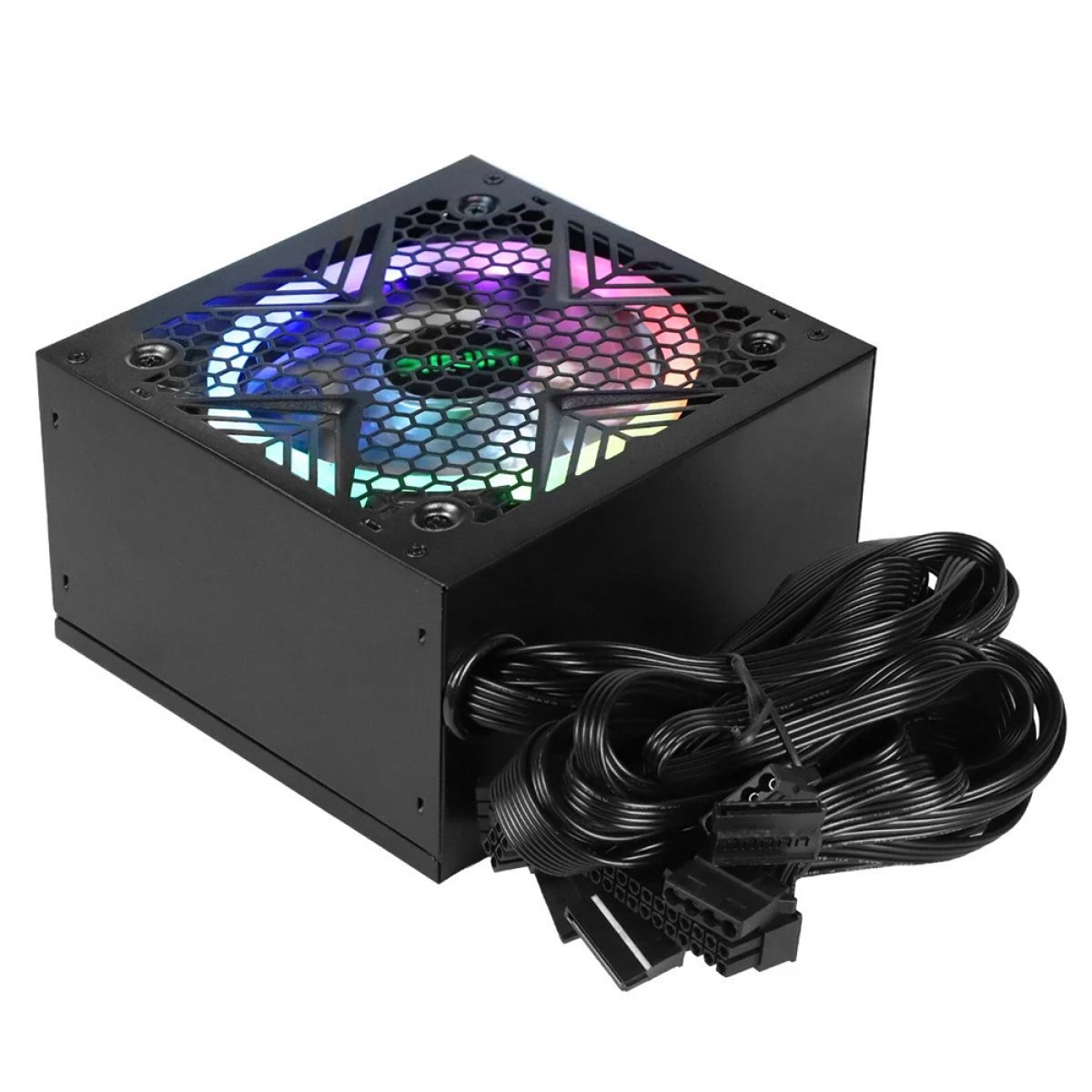 Fonte Vinik Gamer Dash 600W, RGB, Preto, VFG600WPR 