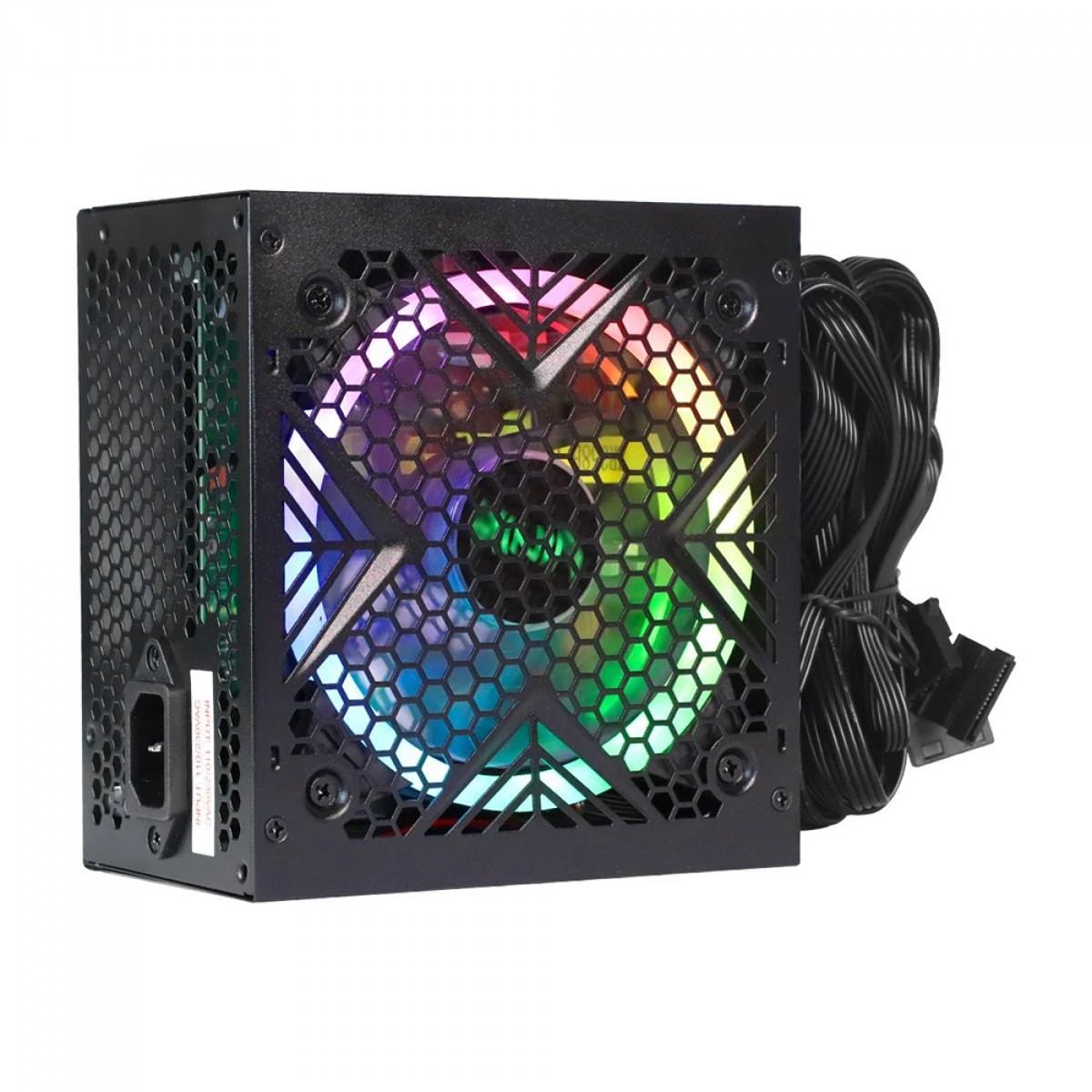 Fonte Vinik Gamer Dash 600W, RGB, Preto, VFG600WPR 