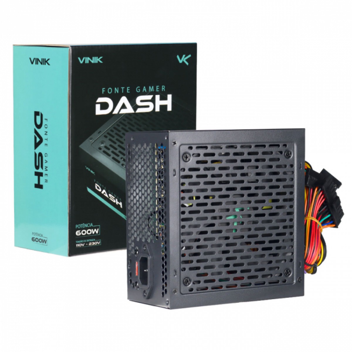 Fonte Vinik Gamer Dash 600W, VFG600WP