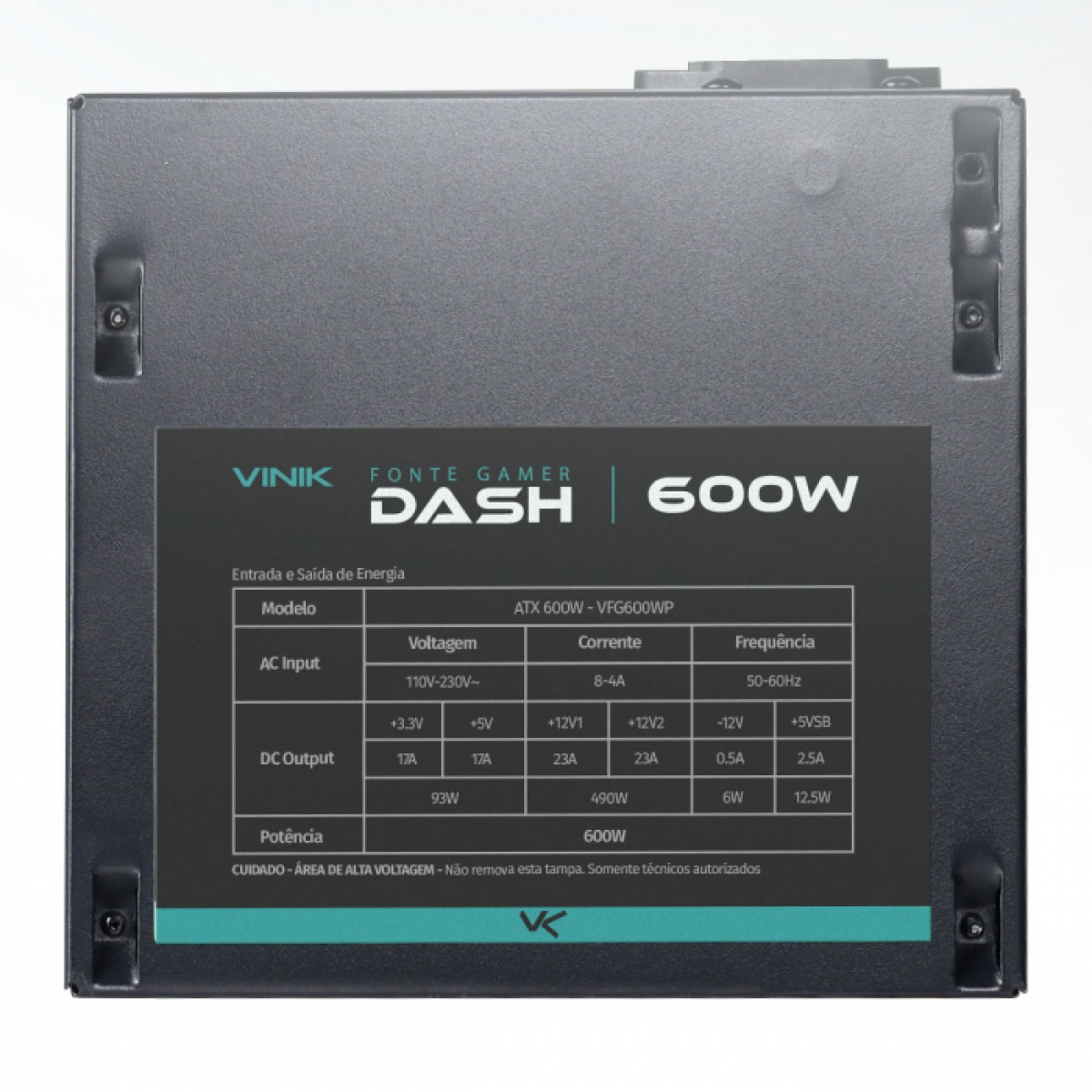 Fonte Vinik Gamer Dash 600W, VFG600WP