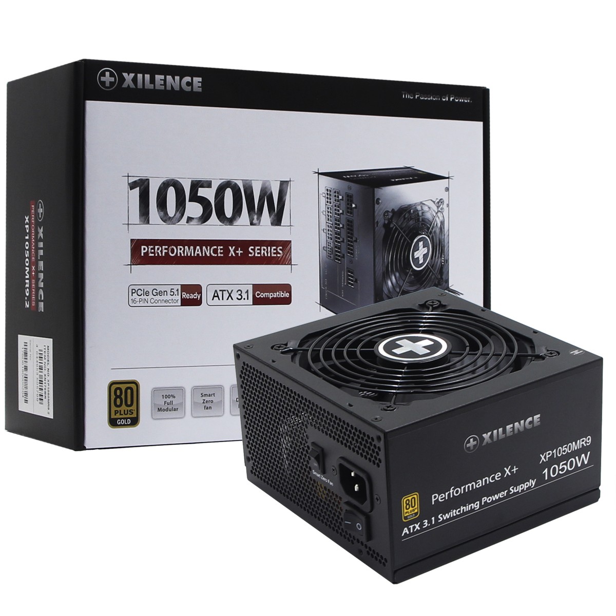 Fonte Xilence XN176BR XP1050MR9.2 BR, 1050W, 80 Plus Gold, PFC Ativo, Full Modular, PCIe 5.0, Preto