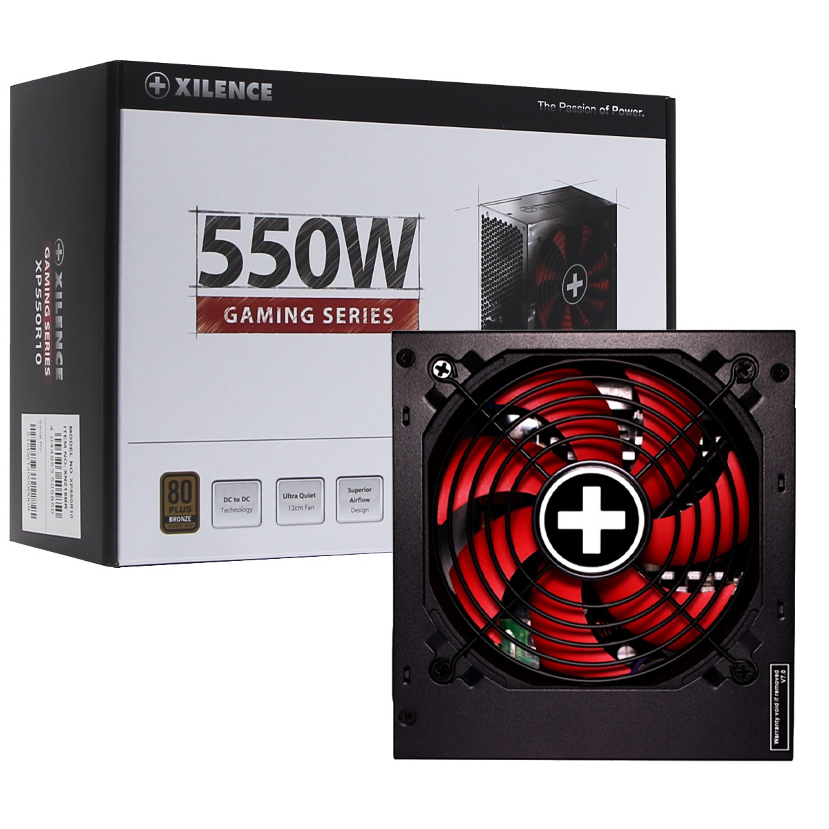 Fonte Xilence by be quiet! XN215BR, 550W, 80 Plus Bronze, PFC Ativo, Preto, XP550R10 BR - Open Box