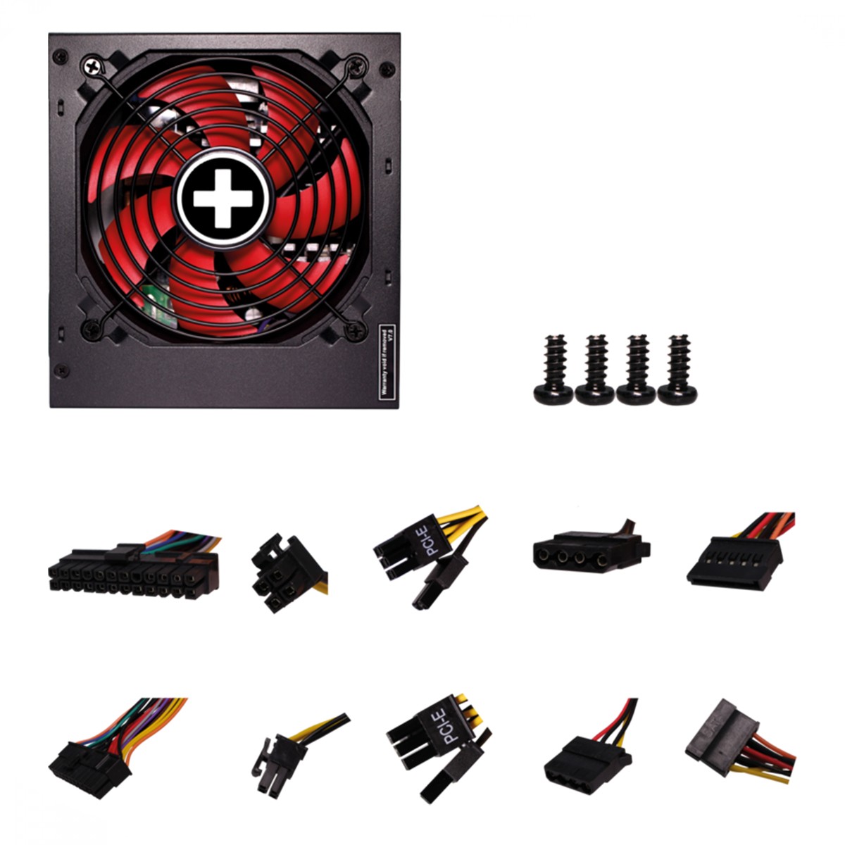 Fonte Xilence XN220BR XP650R10 BR, 650W, 80 Plus Bronze, PFC Ativo, Preto