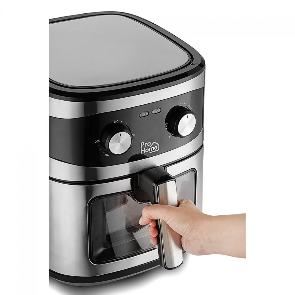 Fritadeira Elétrica Air Fryer Pro Home Classic, Com Visor, Capacidade 6.5L, 110V, Preto e Inox, PH-AF-CL1500WS7LS110A - OPEN BOX -1 