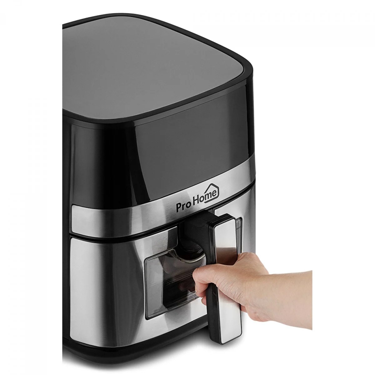 Fritadeira Elétrica Air Fryer Pro Home Classic PRO, 100% Digital, Com Visor, 6.5L, 110V, Preto e Inox, PH-AF-CP1500WS7LS110D