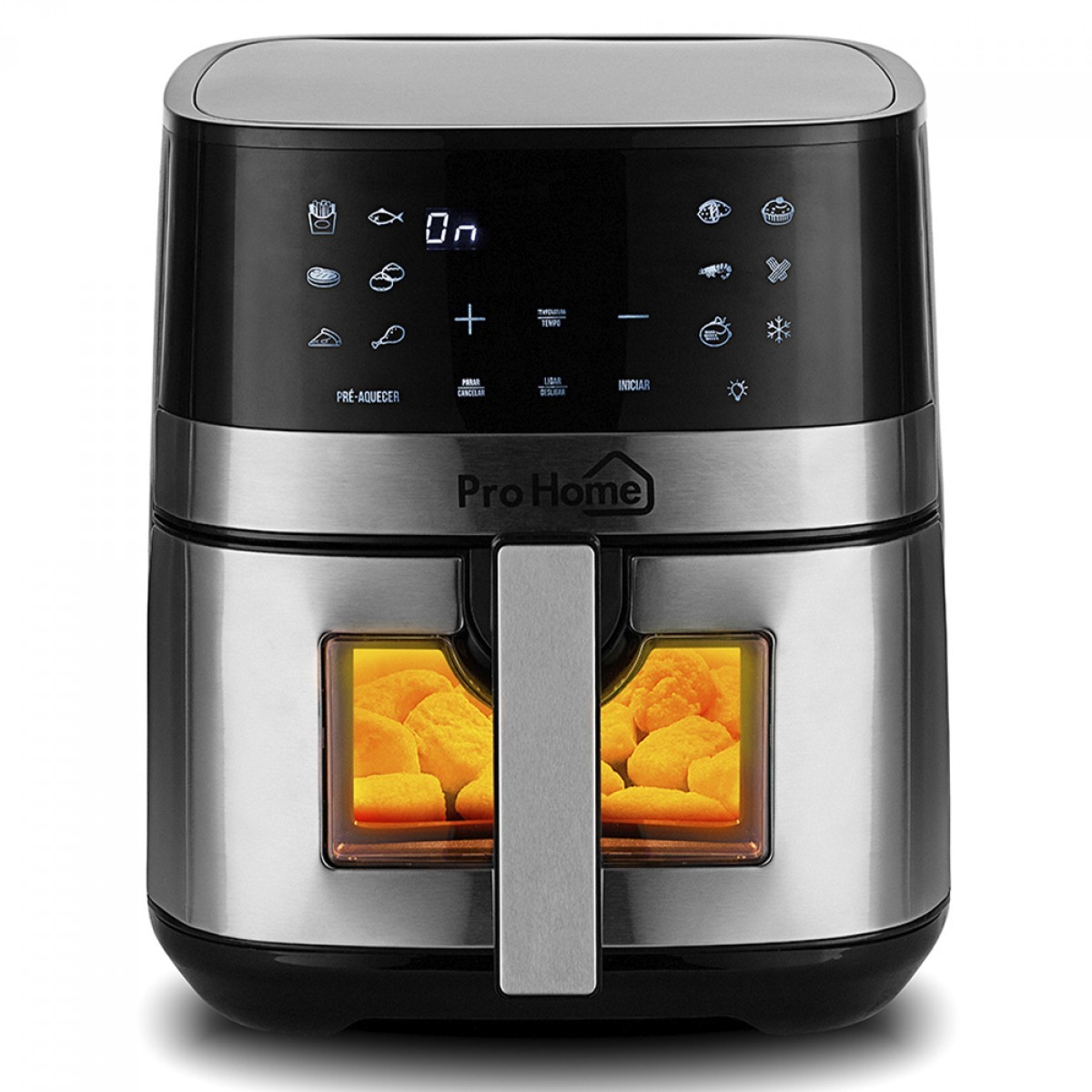 Fritadeira Elétrica Air Fryer Pro Home Classic PRO, 100% Digital, Com Visor, 6.5L, 110V, Preto e Inox, PH-AF-CP1500WS7LS110D - Open Box