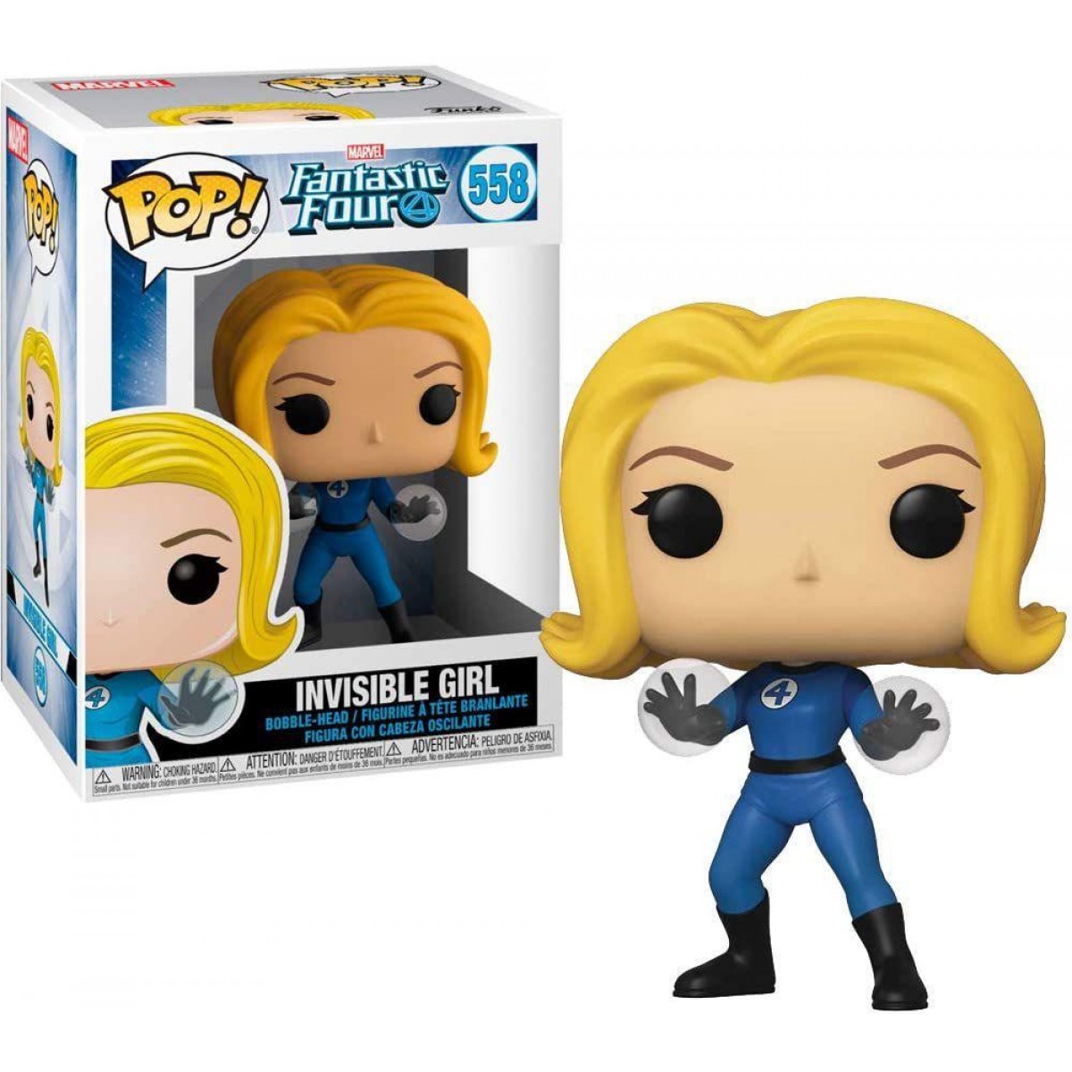 Funko POP! Quarteto Fantástico, Mulher Invisível N 44986