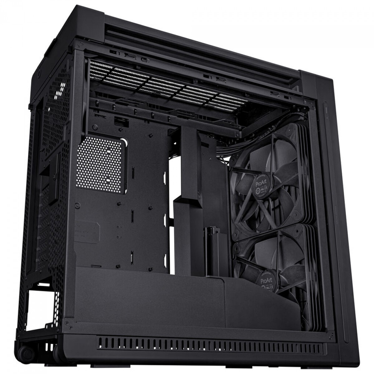 Gabinete Asus ProArt PA602, Mid Tower, Vidro Temperado, E-ATX, Sem Fonte, Com 3 Fans, Preto, 90DC00J0-B00000