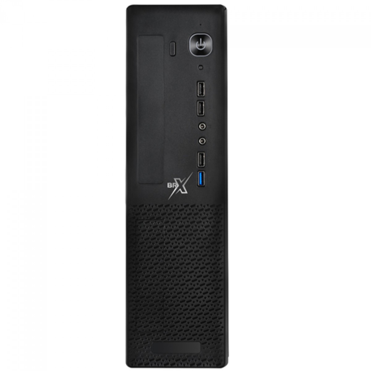 Gabinete Brx Horizontal Slim SFF ST-01, Micro Tower, Sem Fonte, Preto, ST-01 SFF - Open Box