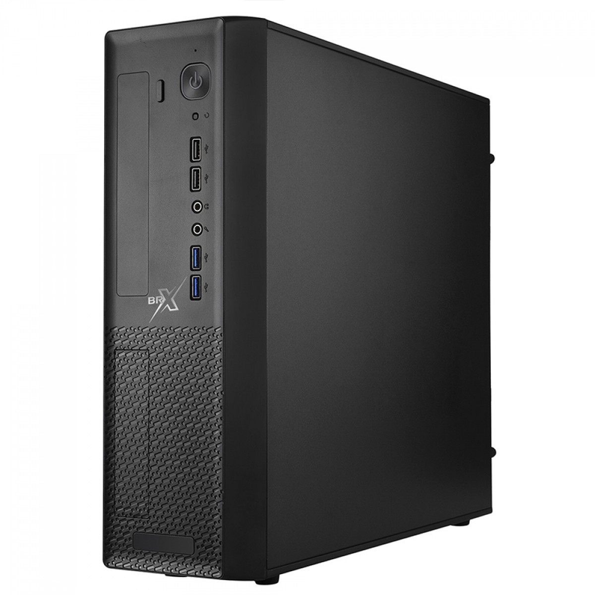 Gabinete Brx Horizontal Slim SFF ST-01, Micro Tower, Sem Fonte, Preto, ST-01 SFF - Open Box