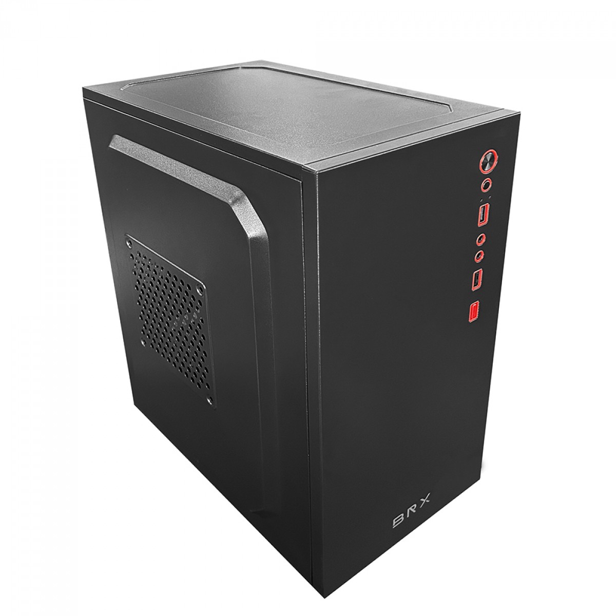 Gabinete BRX Office F10, M-ATX, Preto, Sem Fonte, Sem Fan, GABBRXF10