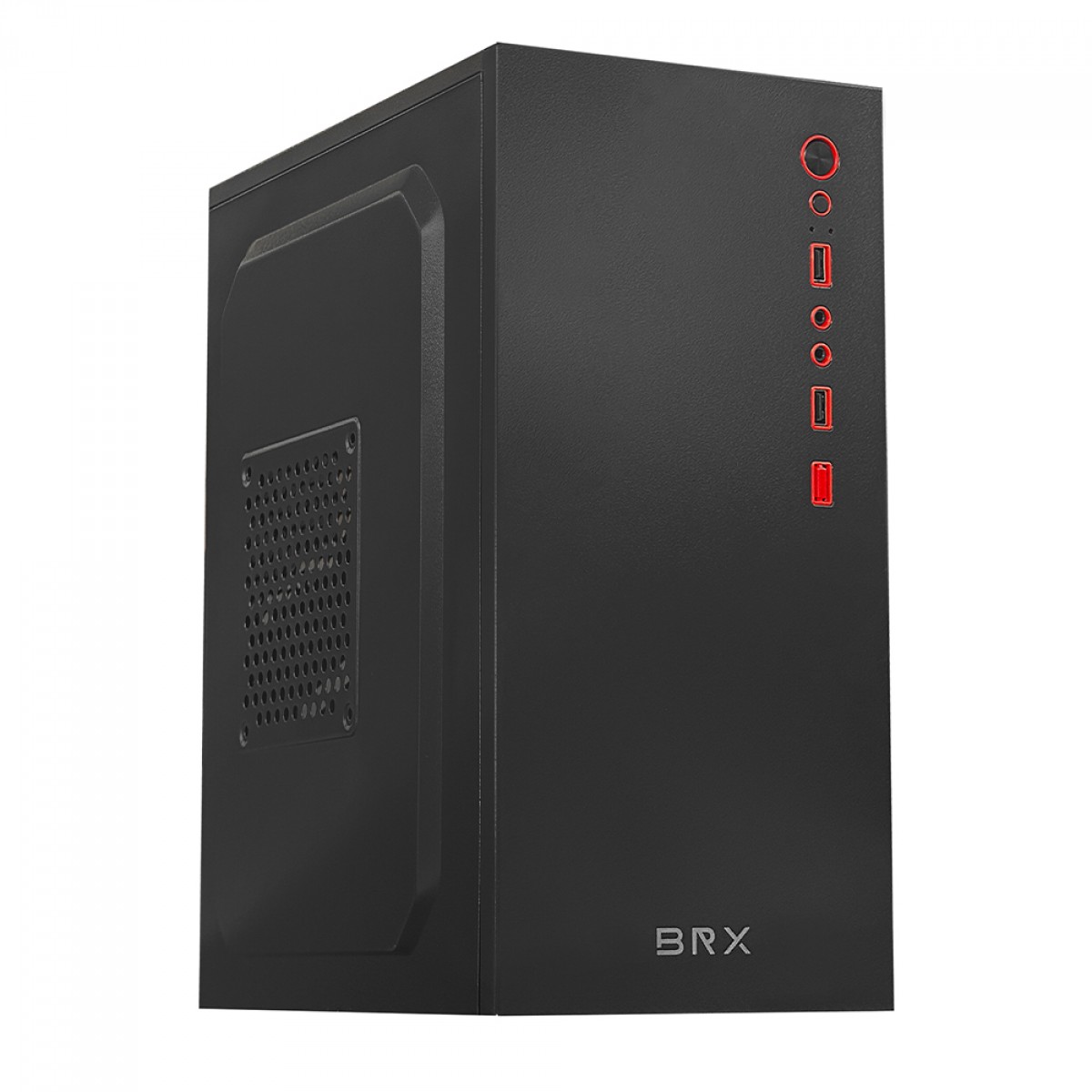 Gabinete BRX Office F10, M-ATX, Preto, Sem Fonte, Sem Fan, GABBRXF10