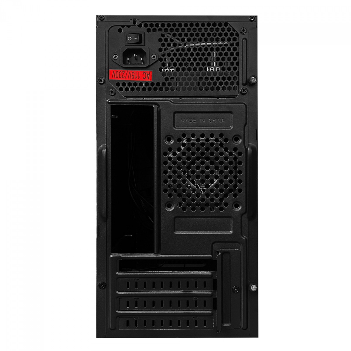 Gabinete BRX Vortex BM20, M-ATX, RGB, Preto, Sem Fonte, Sem Fan