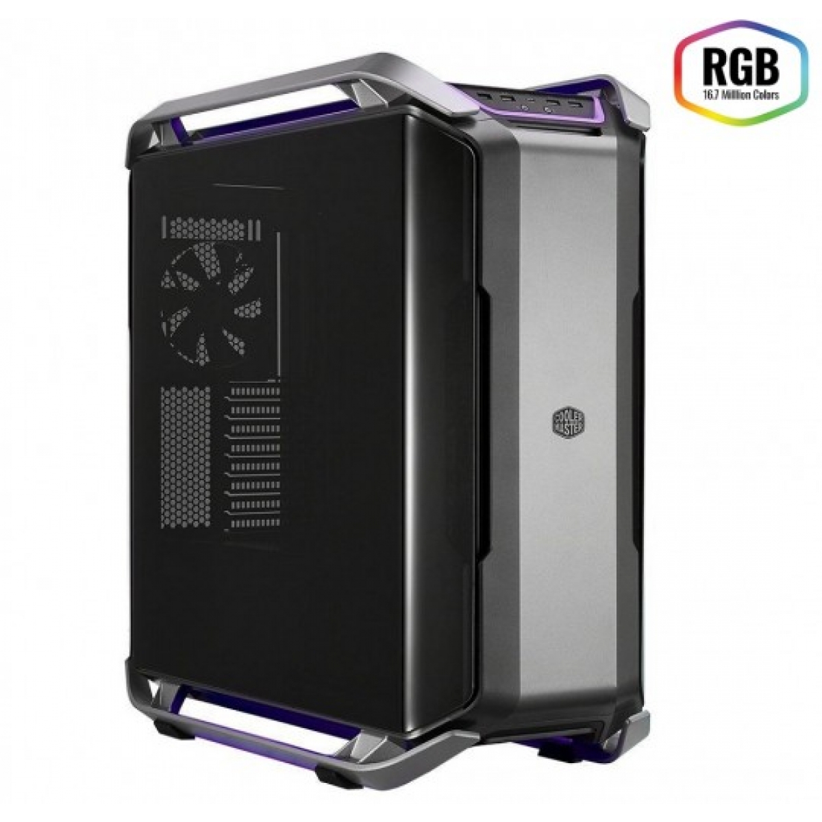 Gabinete Gamer Cooler Master Cosmos C700P RGB, Full Tower, Com 3 Fans, Vidro Temperado, Black, Sem Fonte, MCC-C700P-MG5N