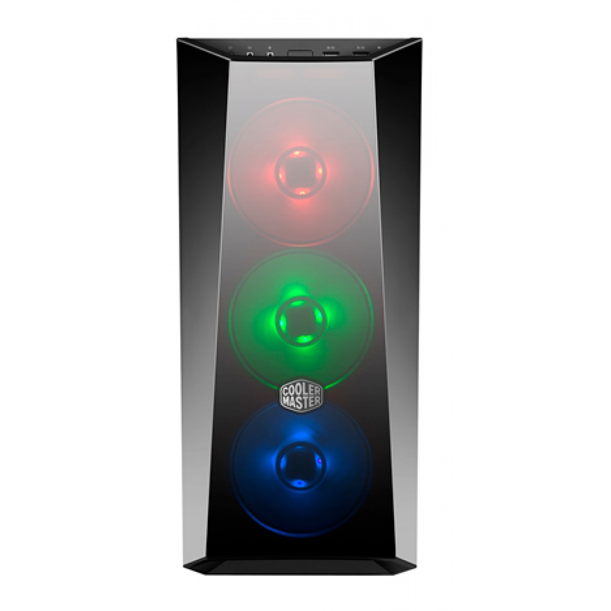 Gabinete Gamer Cooler Master Masterbox Lite 5 RGB, Mid Tower, Vidro Temperado, Black, Sem Fonte, Com 4 Fans, MCW-L5S3-KGNN-02