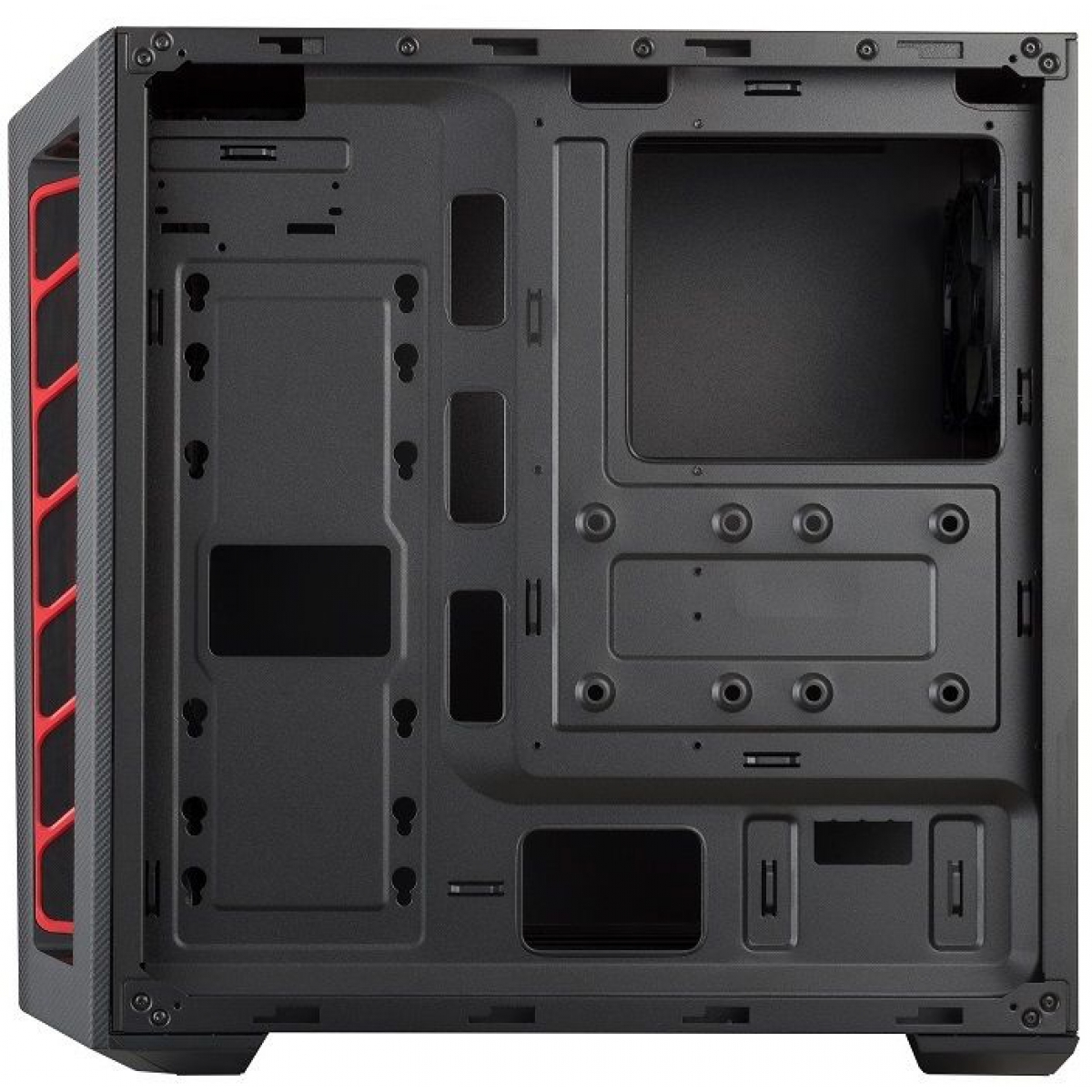 Gabinete Gamer Cooler Master Masterbox MB501L, Mid Tower, Black, Sem Fonte, Com 1 Fan, MCB-B501L-KNNN-S00-RED