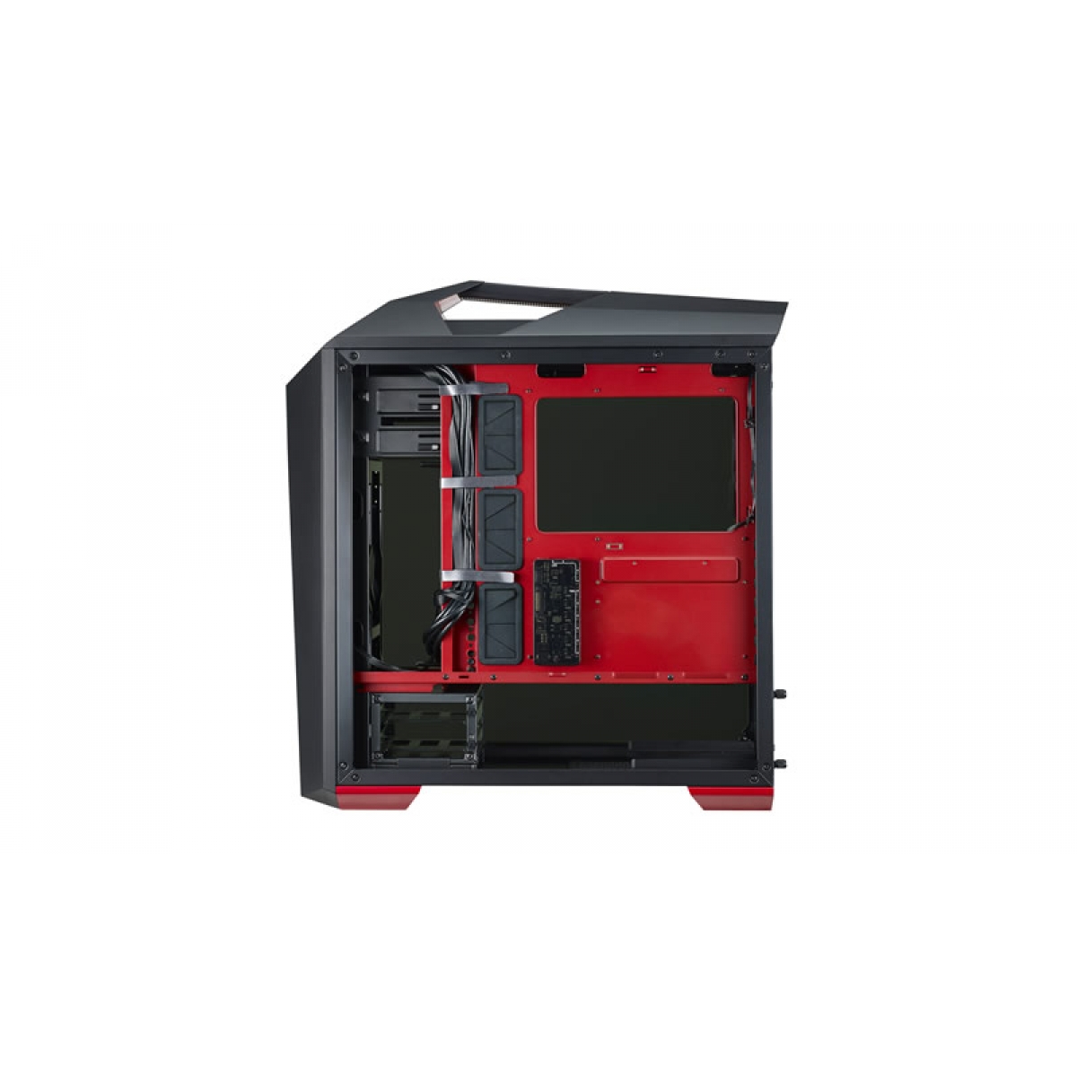 Gabinete Gamer Cooler Master Mastercase Maker 5t, Mid Tower, Vidro Temperado, Black, Sem Fonte, Com 3 Fans, MCZ-C5M2T-RW5N