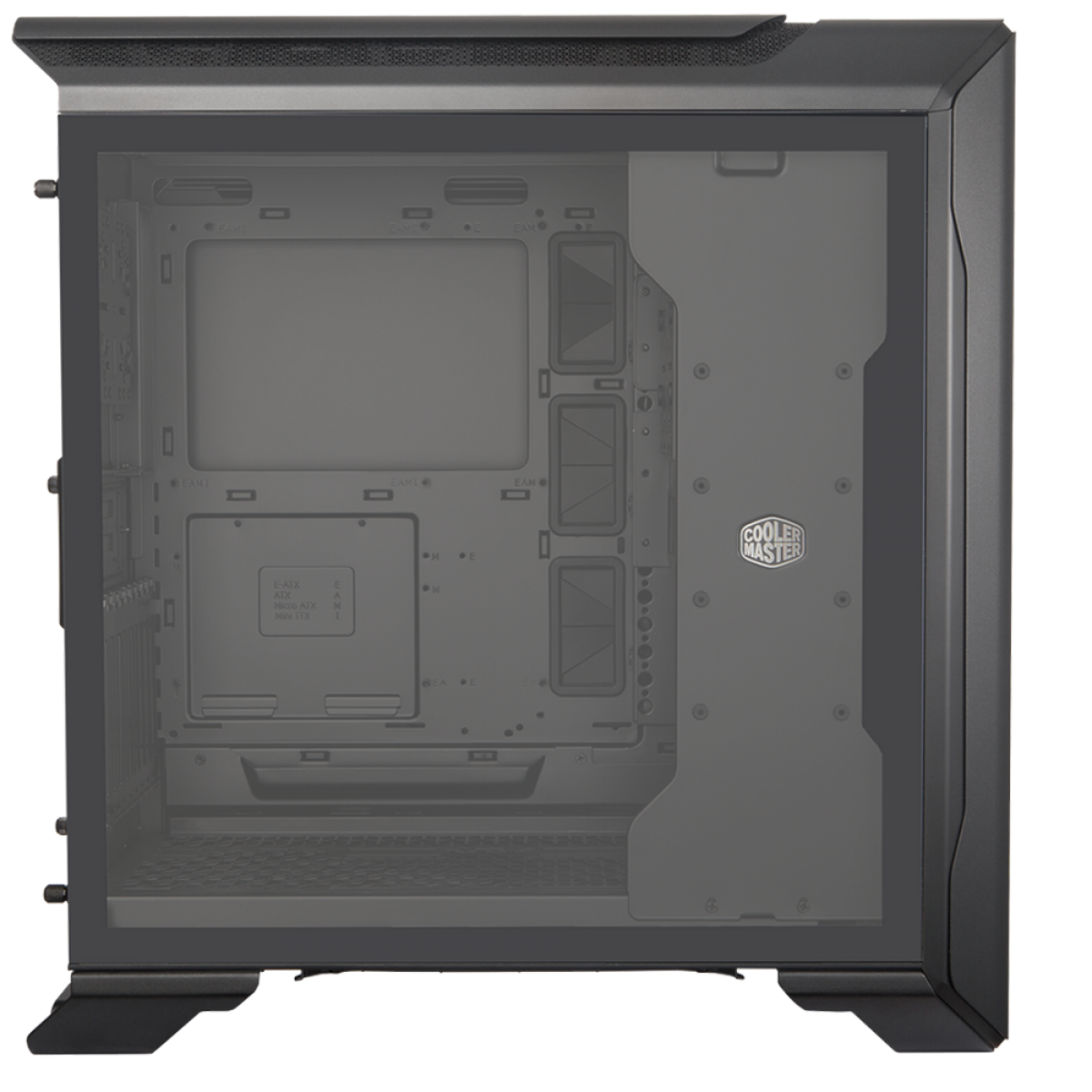 Gabinete Cooler Master Mastercase SL600M, Mid Tower, Vidro Temperado, Black, Sem Fonte, Sem Fan, MCM-SL600M-KGNN-S00