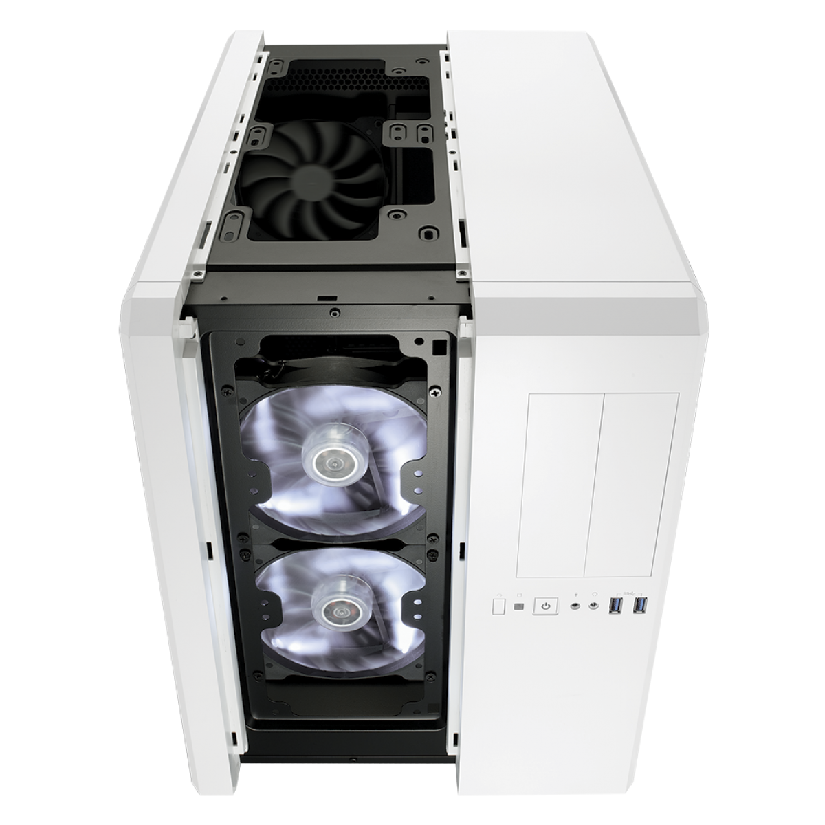 Gabinete Gamer Corsair, Carbide Air 540, Mid Tower, Acrílico, Arctic White, Sem Fonte, Com 3 Fans, CC-9011048-WW