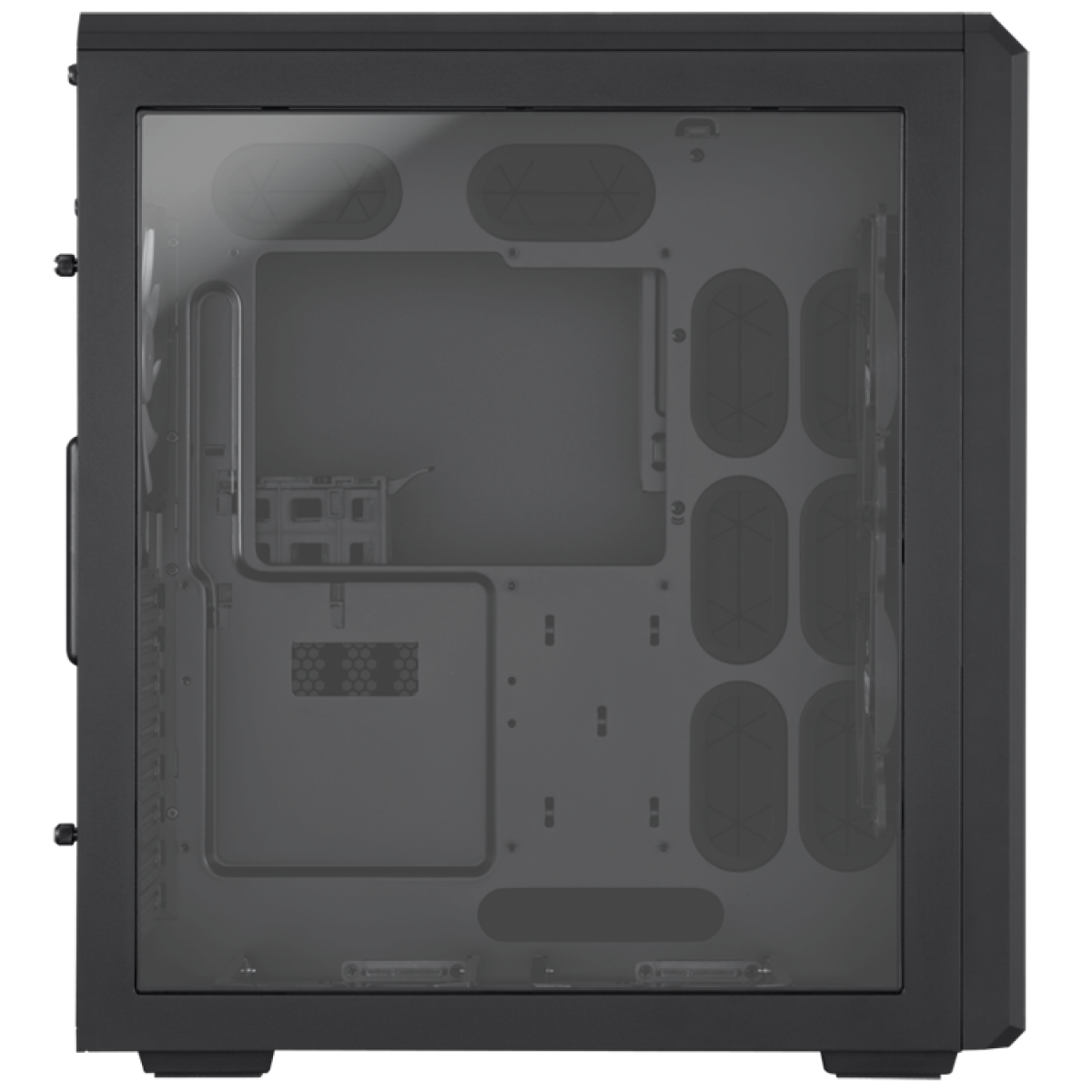 Gabinete Gamer Corsair Carbide Air 540, Mid Tower, Com 3 Fans, Lateral em Acrílico, Black, Sem Fonte, CC-9011030-WW