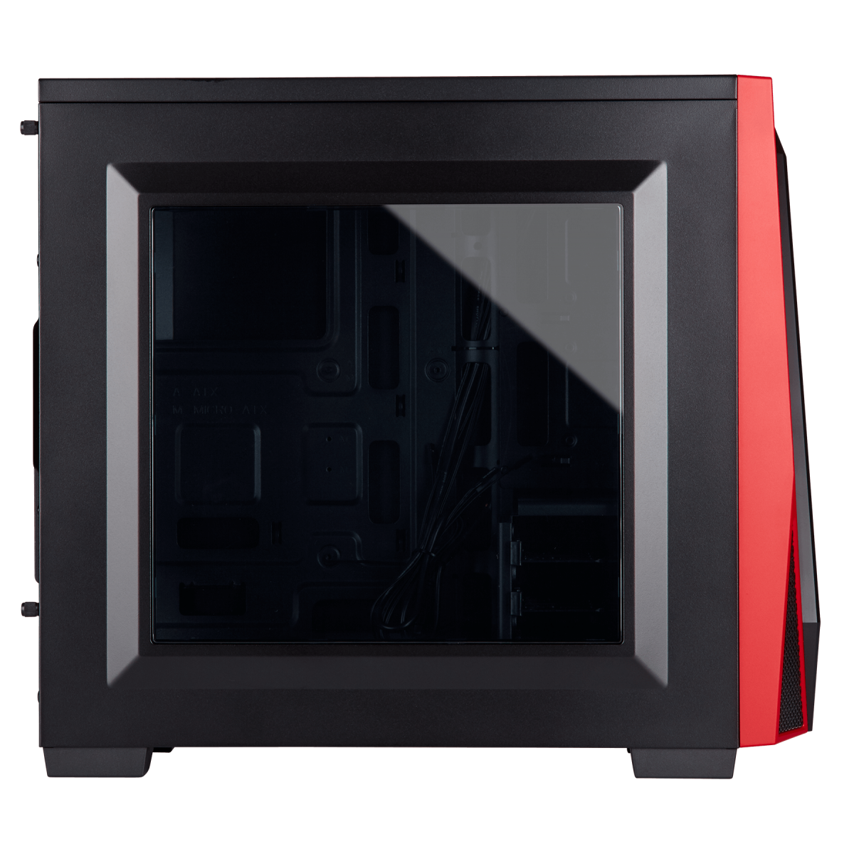 Gabinete Gamer Corsair Carbide SPEC-04, Mid Tower, Com 1 Fan, Lateral em Acrílico, Black-Red, Sem Fonte, CC-9011107-WW