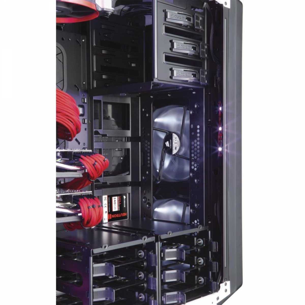 Gabinete Gamer Corsair, Graphite 760T, Full Tower, Acrílico, Black, Sem Fonte, Com 3 Fans, CC-9011073-WW