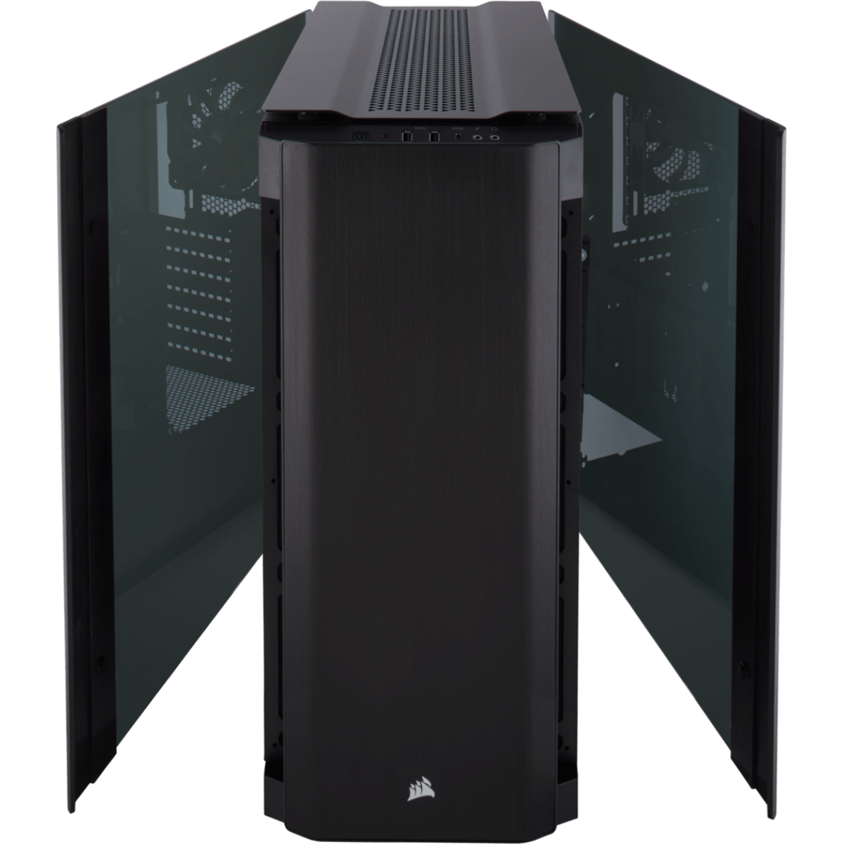Gabinete Gamer Corsair Obsidian 500D, Mid Tower, Com 2 Fans, Vidro Temperado, Black, Sem Fonte, CC-9011116-WW