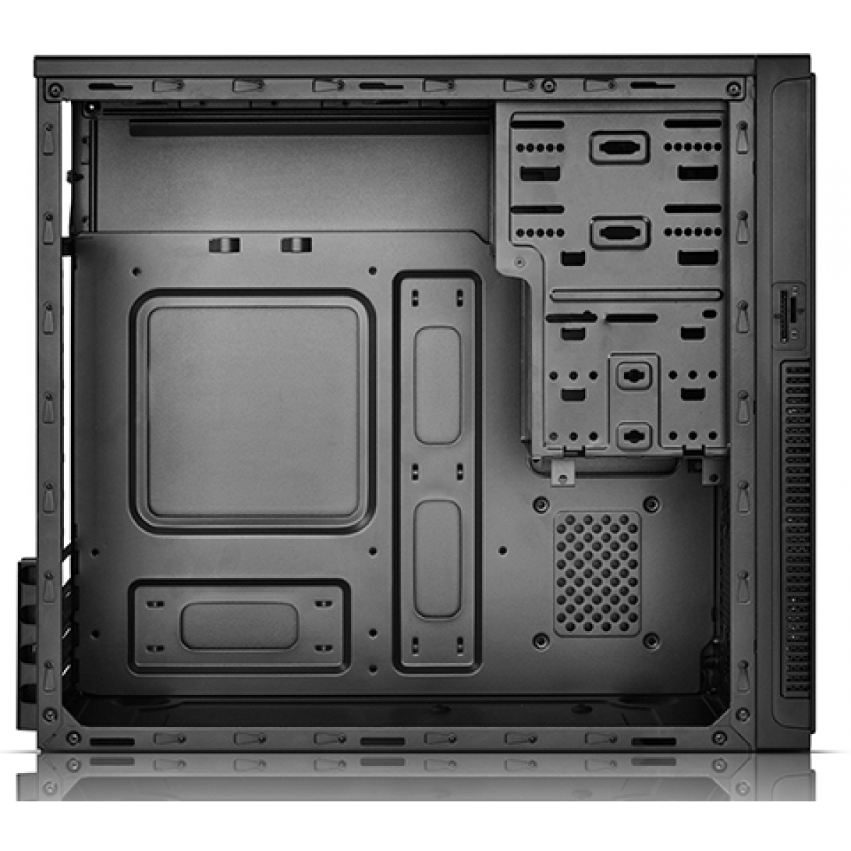 Gabinete Gamer DeepCool Frame, Mid Tower, Black, Sem Fonte, DP-MATX-DPFRAME