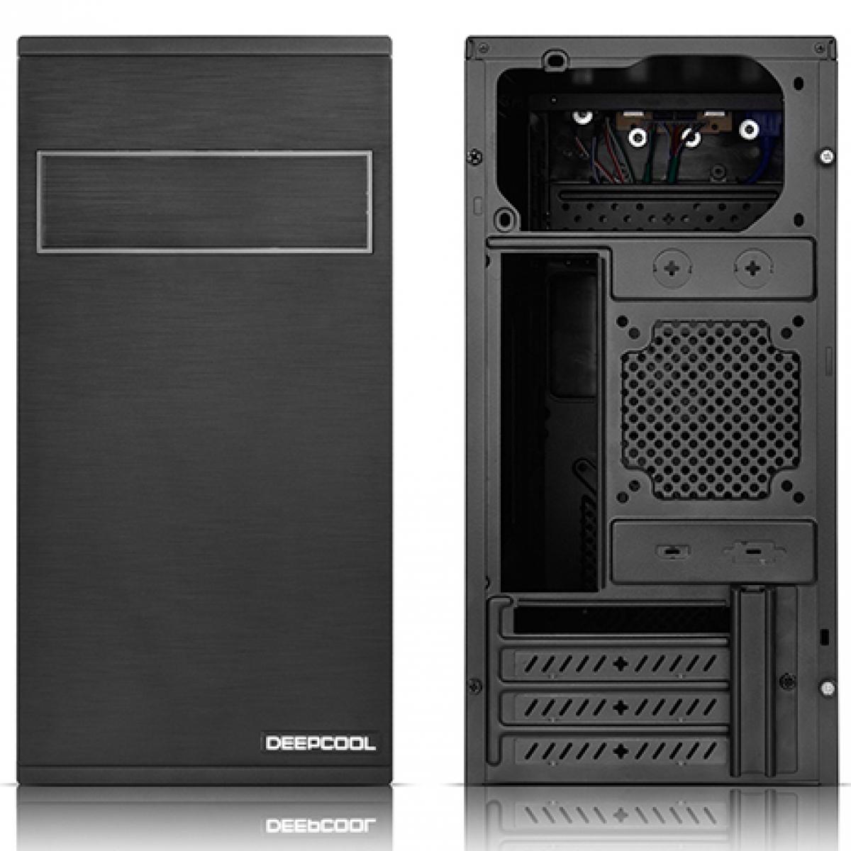 Gabinete Gamer DeepCool Frame, Mid Tower, Black, Sem Fonte, DP-MATX-DPFRAME